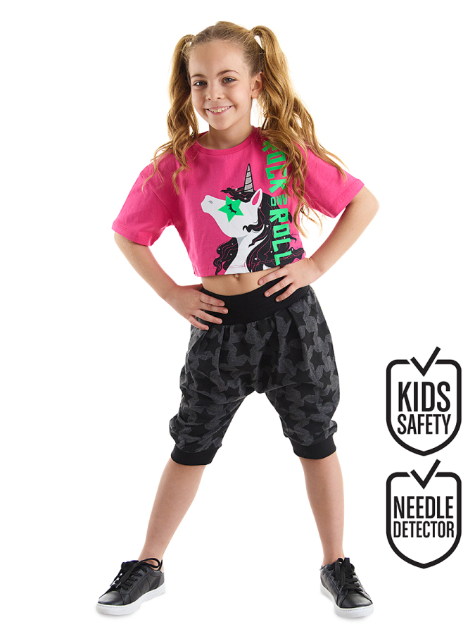 R&R Girl T-shirt&Harem Pants Set - 1