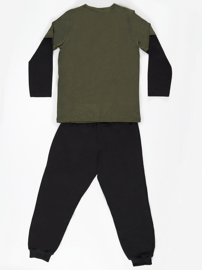 RS Green/Black Boy Pants Set - 11