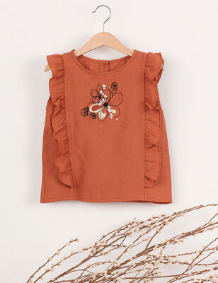 Rusty Colored Girl Top