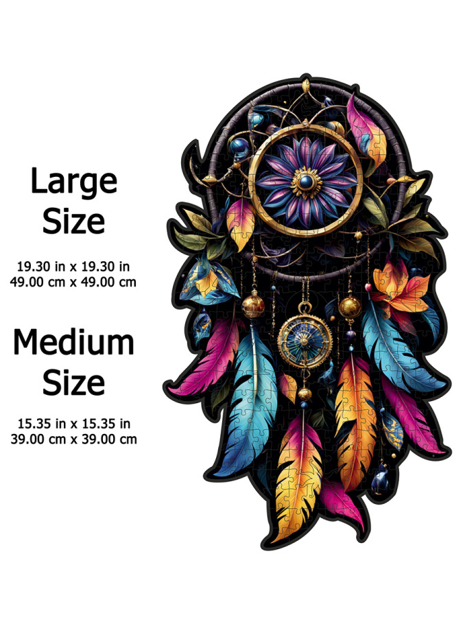 Rüya Kapanı ( Dreamcatcher) -38.00 Cm, Yapboz - 4