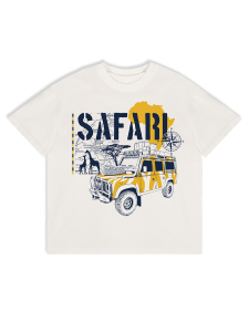 Erkek Çocuk Takım Safari Baskılı %100 Pamuk T-Shirt Şort Yazlık Takım - 6