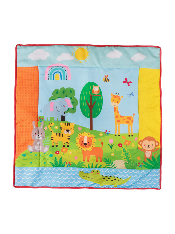 Safari Temalı Bebek Aktivite Halısı Dişlikli Aynalı ve Top Havuzlu - 4