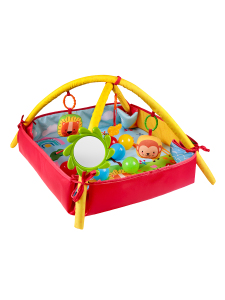 Safari Temalı Bebek Aktivite Halısı Dişlikli Aynalı ve Top Havuzlu - Molie