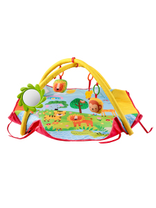Safari Temalı Bebek Aktivite Halısı Dişlikli Aynalı ve Top Havuzlu - 3