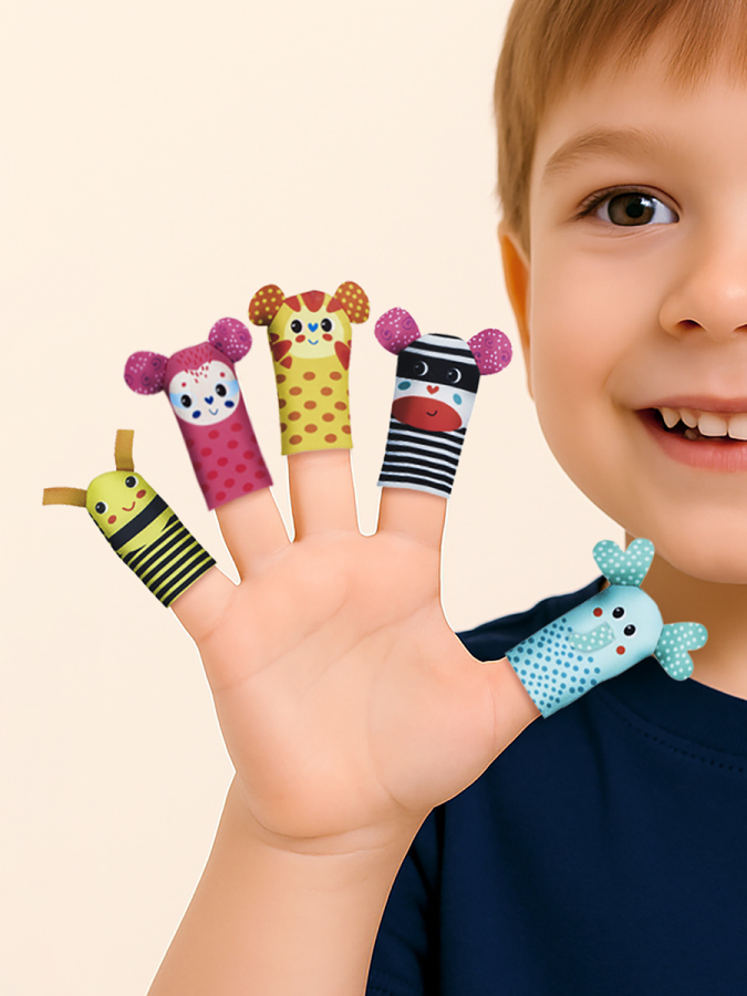 Safari Temalı Parmak Kukla Seti - 1