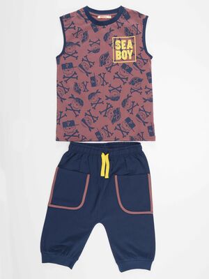 Sea Boy T-shirt&Baggy Pants Set