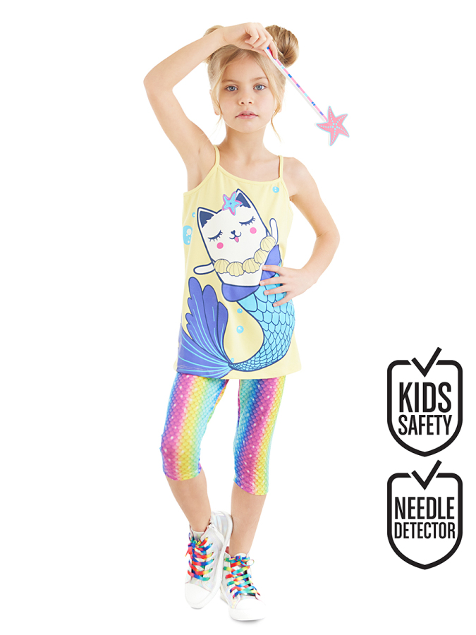 Sea Cat Girl Top&Leggings Set - 1