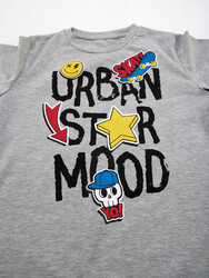 Şehir Yıldızı Erkek Çocuk T-shirt Pantolon Takım - Thumbnail