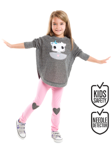 Sevgili Kedicik Kız Çocuk Sweatshirt Tayt Takım - MSHB&G