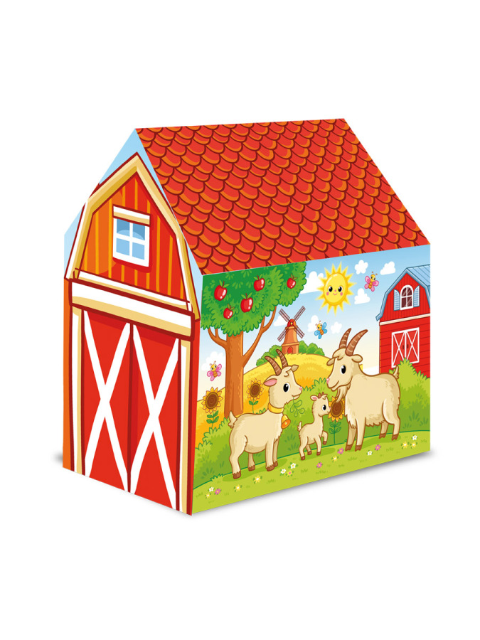 Sevimli Çiftlik Hayvanları Erkek Çocuk Oyun Çadırı - 1