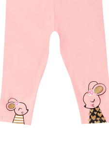 Cute Mice Girl T-shirt&Leggings Set - 2