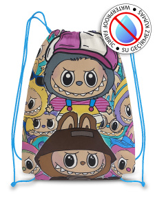 Sevimli Hayvancıklar Su Geçirmez Unisex Çocuk İpli Sırt - Plaj Çantası - 1