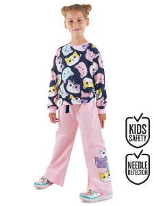 Sevimli Kediler Kız Çocuk Eşofman Takım - Denokids