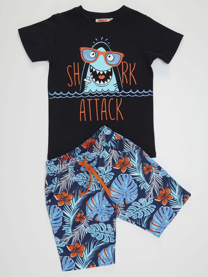 Shark Attack Boy T-shirt&Shorts Set - 3