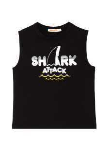 Shark Attack Erkek Çocuk T-shirt Kapri Şort Takım - 8