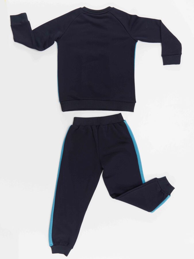 Shark Boy Navy Blue Tracksuit - 4