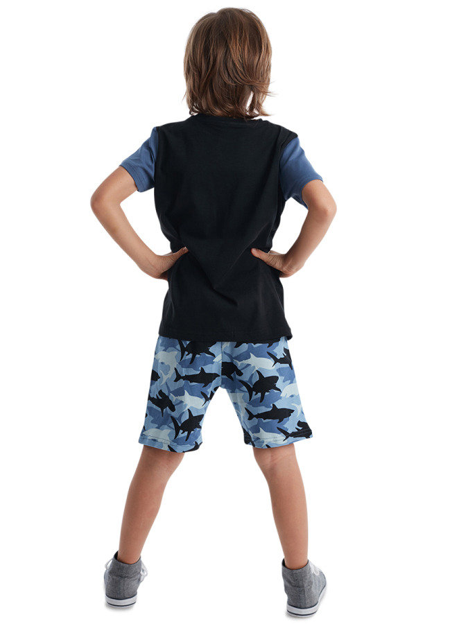 Shark Boy Shorts Set - 7
