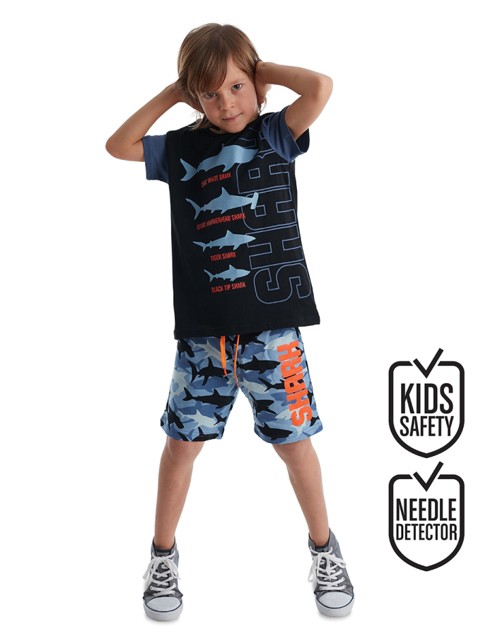 Shark Boy Shorts Set - 1
