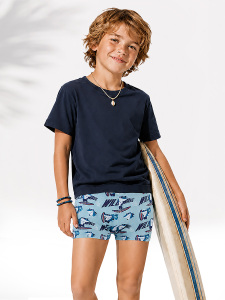 Shark Boy Swim Trunks - Denokids