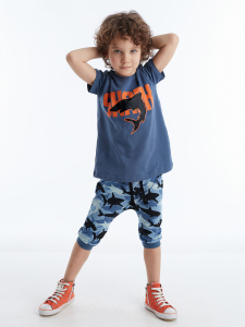 Shark Camo Boy Capri T-shirt Set - MSHB&G