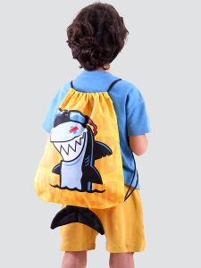 Erkek Çocuk Plaj Çantası Su Geçirmez Sırt Çantası Köpekbalığı - 3