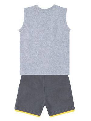 Shark Grey Boy T-shirt&Shorts Set