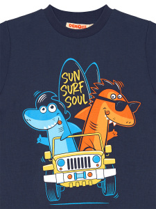Shark Surf Erkek Çocuk T-shirt Şort Takım - 8