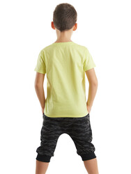 Sharks Boy T-shirt&Capri Pants Set - Thumbnail
