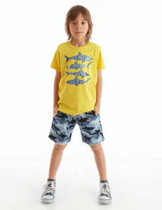 Sharks Erkek Çocuk T-shirt Şort Takım - MSHB&G