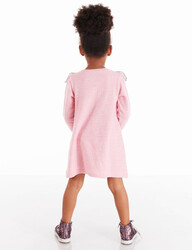 Shiny Stars Pink Girl Dress - 2