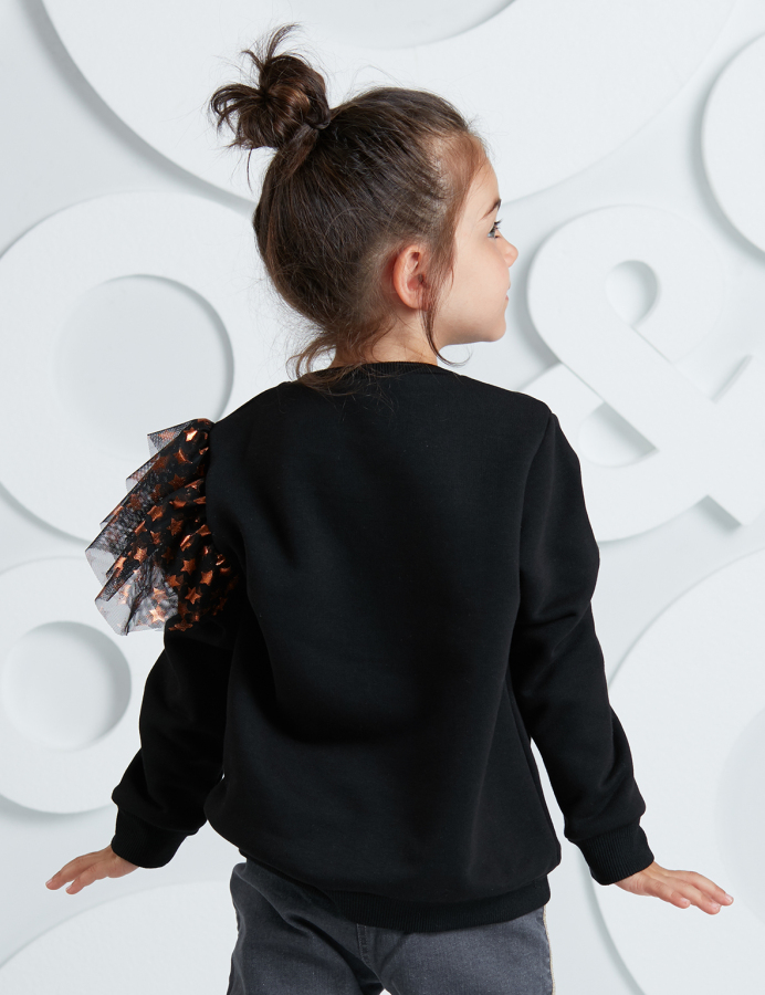 Sıkı Dostlar Tüllü Kız Çocuk Uzun Kollu Sweatshirt - 2