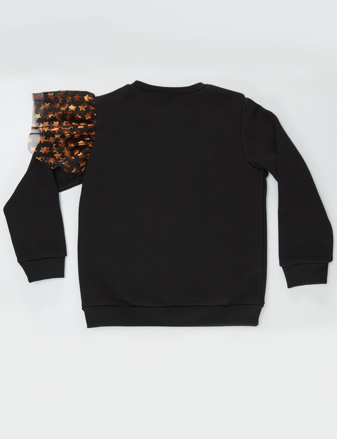 Sıkı Dostlar Tüllü Kız Çocuk Uzun Kollu Sweatshirt - 4