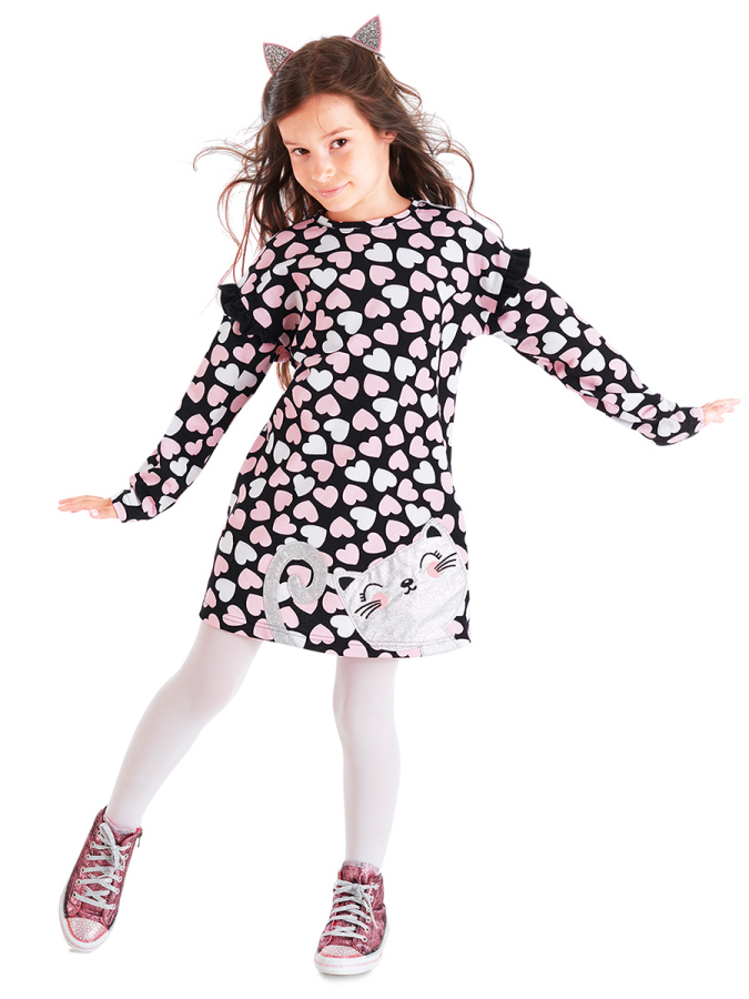 Silver Cat Girl Dress - 1