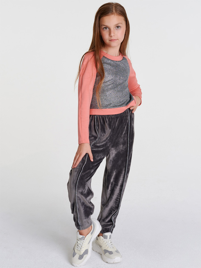 Simli Kadife Eşofman Takım - 1