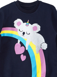 Simli Koala Kız Çocuk Kışlık Eşofman Takım - 8