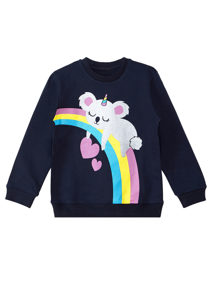 Simli Koala Kız Çocuk Kışlık Eşofman Takım - 5