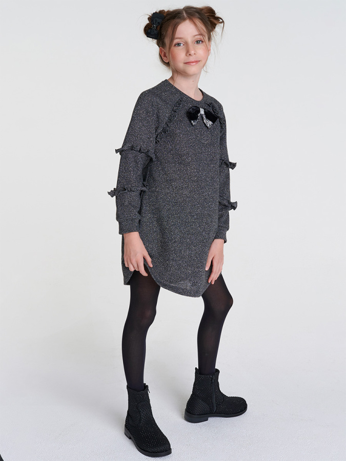 Simli Örme Elbise - 1