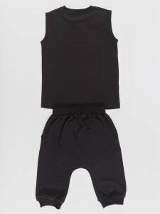 Şimşek Maske Erkek Çocuk T-shirt Kapri Şort akım - 4