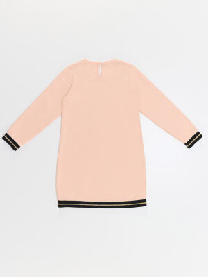 Şimşek Unicorn Kız Çocuk Somon Pembe Elbise - 4