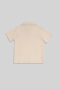 Sinor Taş Rengi Pamuklu Polo Erkek Çocuk Tshirt - 5