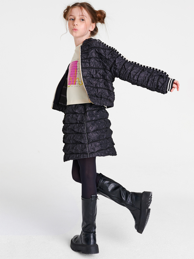 Siyah Beyaz Kapitone Rahat Takım - 2