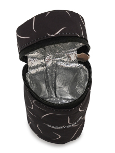 Siyah Dalgalı Biberon ve Anne Sütü Taşıma Çantası - 3