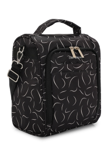 Siyah Dalgalı Çok Fonksiyonlu Çapraz Anne Çantası - Carry Bliss