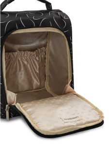 Siyah Dalgalı Çok Fonksiyonlu Çapraz Anne Çantası - 5