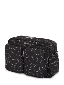 Siyah Dalgalı DuoPack Çok Gözlü Anne Bebek Çantası - 7