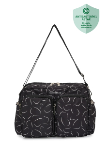 Siyah Dalgalı DuoPack Çok Gözlü Anne Bebek Çantası - Carry Bliss