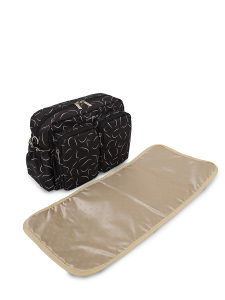 Siyah Dalgalı DuoPack Çok Gözlü Anne Bebek Çantası - 3