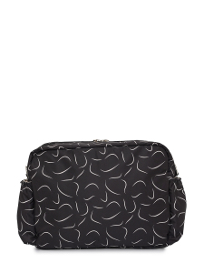 Siyah Dalgalı DuoPack Çok Gözlü Anne Bebek Çantası - 8