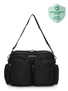 Siyah DuoPack Çok Gözlü Anne Bebek Çantası - Carry Bliss