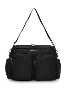 Siyah DuoPack Çok Gözlü Anne Bebek Çantası - 5